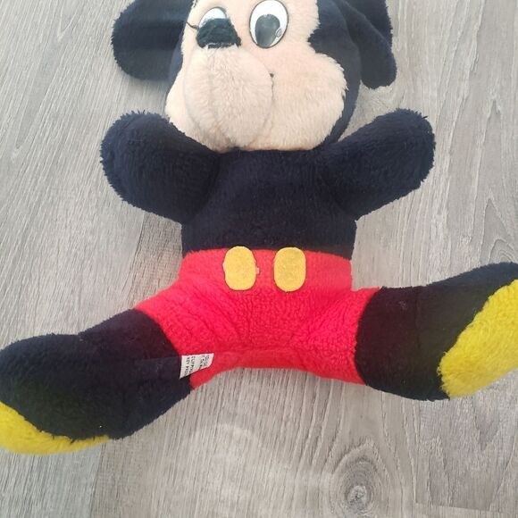 Vintage Mickey Mouse Walt Disney Productions 14" Plush Shredded Clippings Fill - Picture 4 of 9